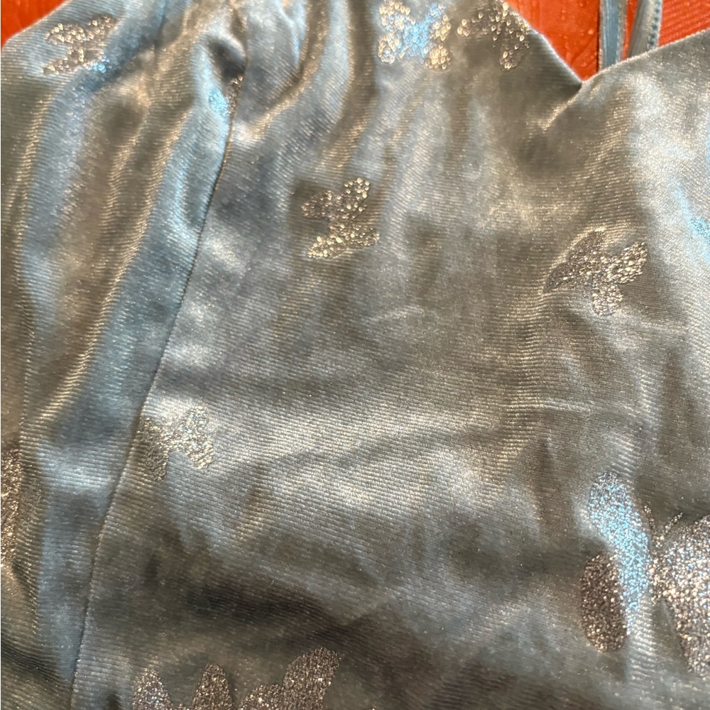 NWT blashe crop top juniors large butterflies 1487 - Picture 2 of 5